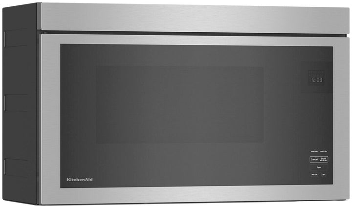 KitchenAid - 1.1 Cu. Ft. Over-the-Range Microwave with Flush Built-in Design and PrintShield Finish - Stainless steel_9
