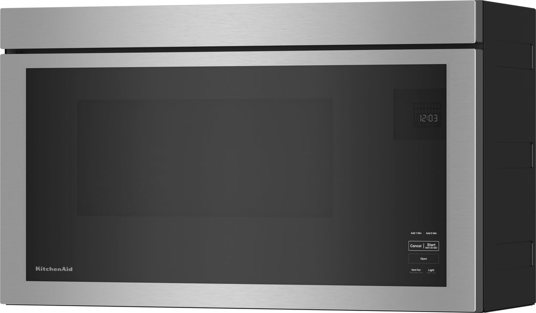 KitchenAid - 1.1 Cu. Ft. Over-the-Range Microwave with Flush Built-in Design and PrintShield Finish - Stainless steel_7