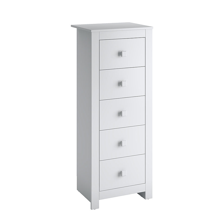 CorLiving - Madison 5-Drawer Tall Dressers - White_0