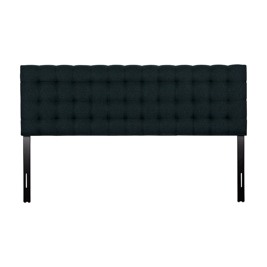 CorLiving - Valencia Square Tufted Upholstered King Headboard - Blue_0
