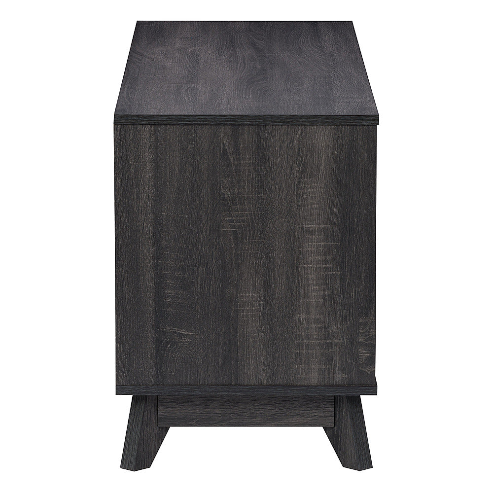 CorLiving - Hollywood Wood Grain TV Stand with Drawers for Most TVs up to 55" - Dark Grey_3