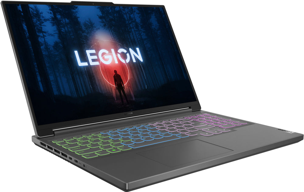Lenovo - Legion Slim 5 16" Gaming Laptop 1920 x 1200- Ryzen 5 7640HS with 16GB Memory - NVIDIA GeForce RTX 4060 - 512GB Storage - Storm Grey_1