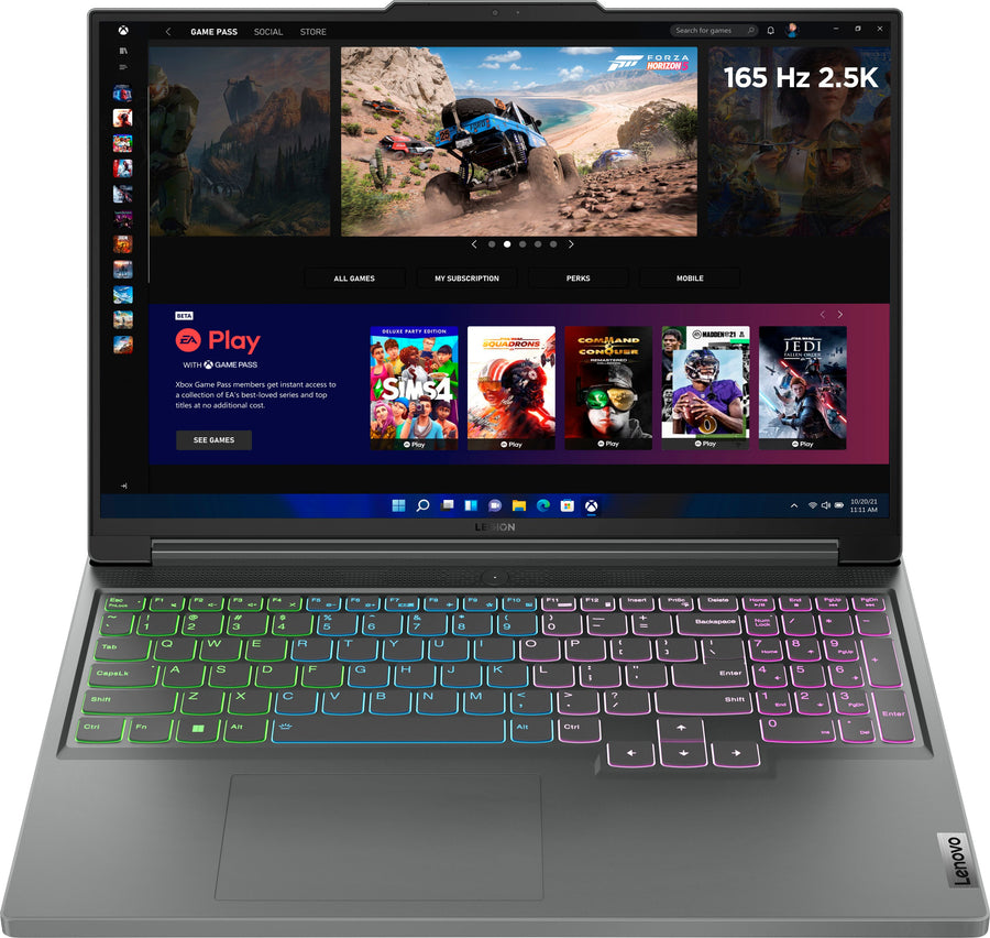 Lenovo - Legion Slim 5 16" Gaming Laptop 2560 x 1600 - Ryzen 7 7840HS with 16GB Memory - NVIDIA GeForce RTX 4060 - 512GB SSD - Storm Grey_0