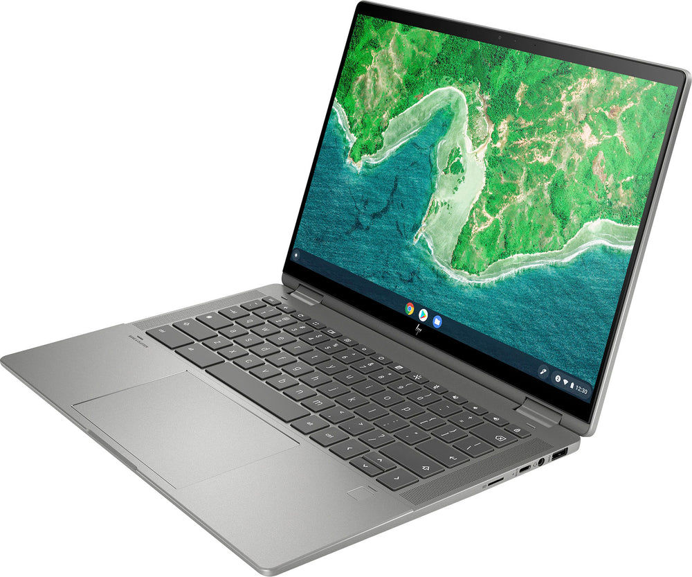 HP - 14" 2-in-1 Wide Ultra XGA Touch-Screen Chromebook - Intel Core i3 - 8GB Memory - 128GB SSD - Mineral Silver_1