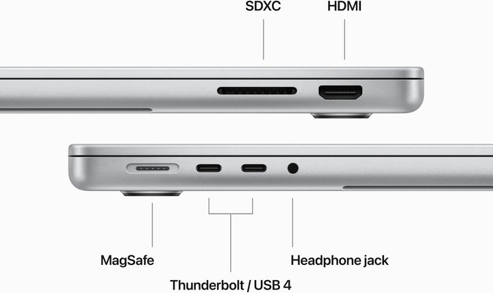 Apple - MacBook Pro 14" Laptop - M3 chip - 8GB Memory - 512GB SSD (Latest Model) - Silver_3