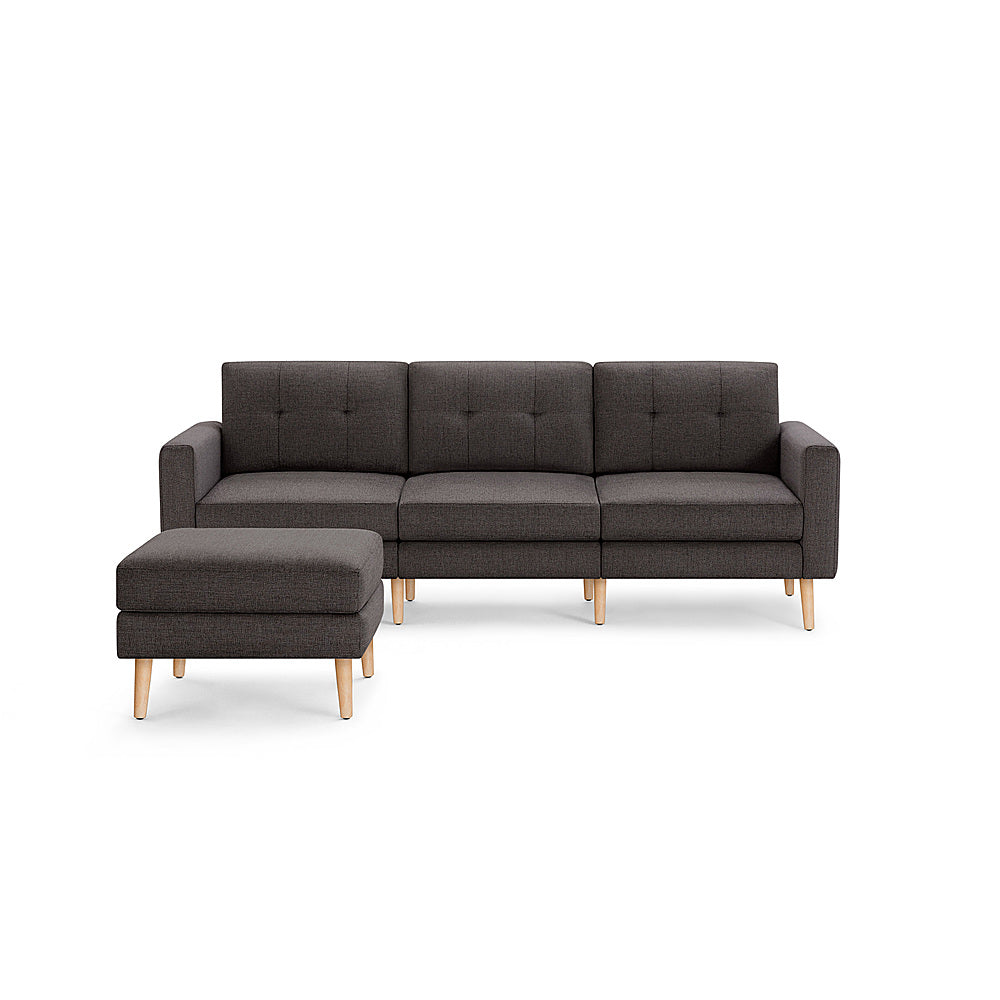 Burrow - Mid-Century Nomad Sofa with Ottoman - Charcoal_0