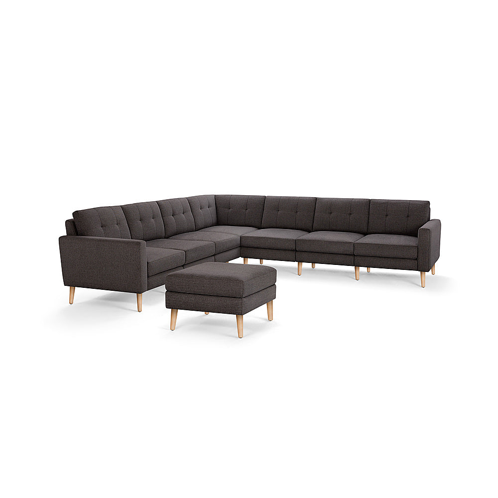 Burrow - Mid-Century Nomad 7-Seat Corner Sectional with Ottoman - Charcoal_0