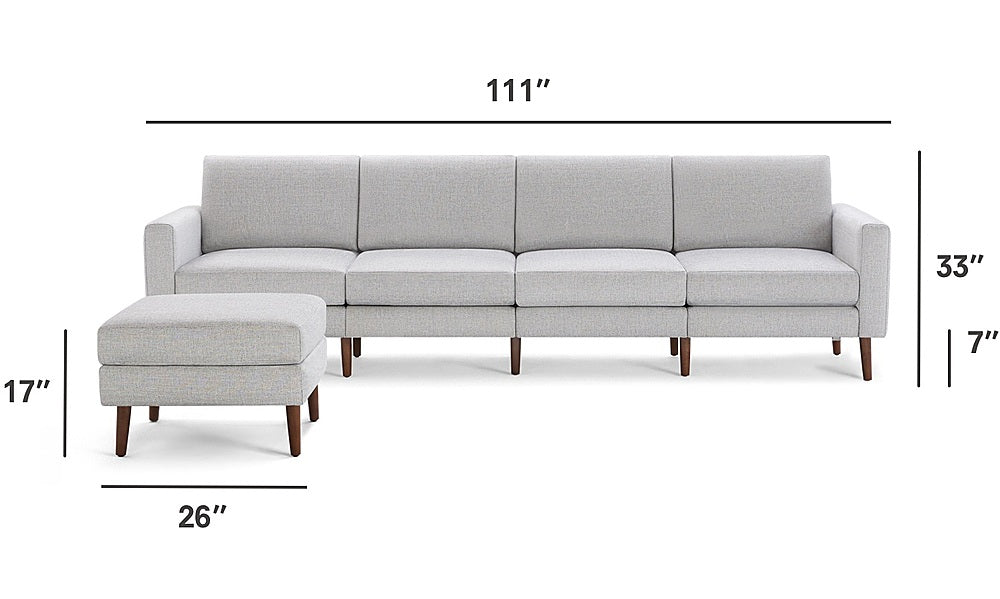 Burrow - Mid-Century Nomad King Sofa with Ottoman - Charcoal_2