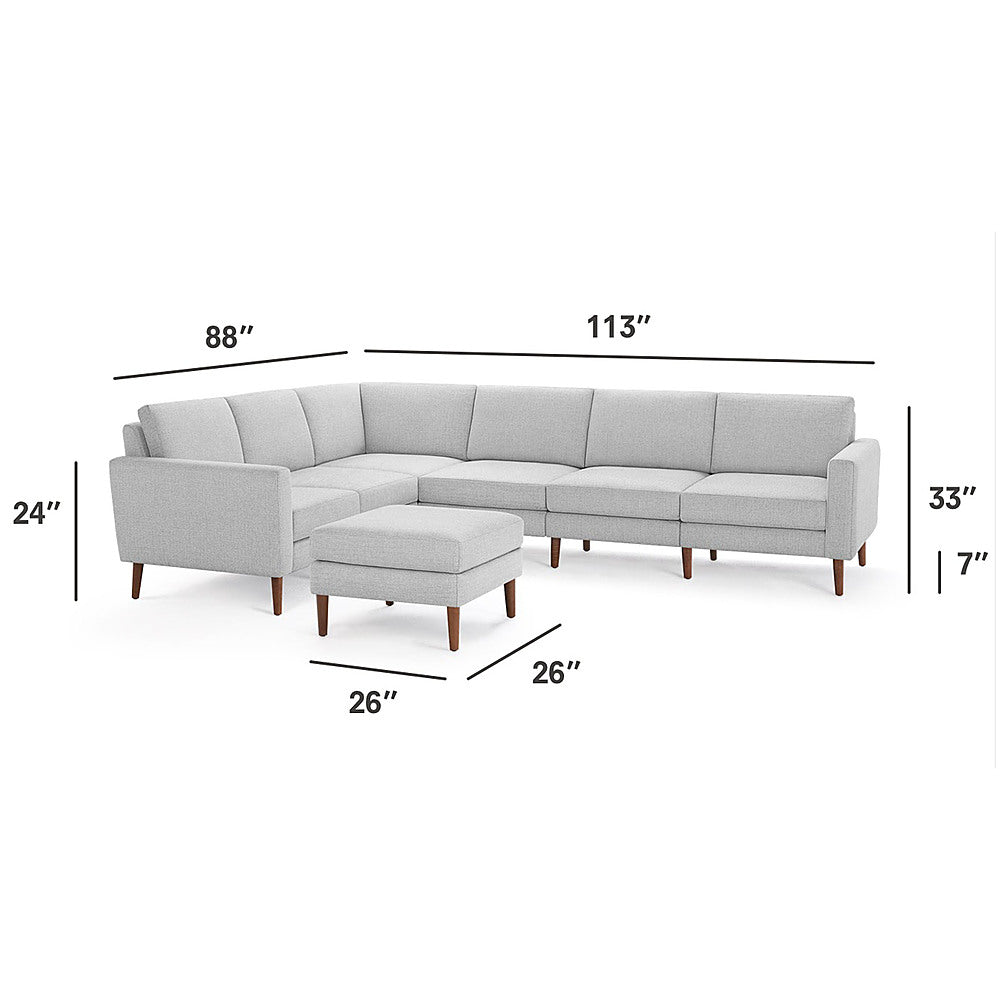 Burrow - Mid-Century Nomad 6-Seat Corner Sectional with Ottoman - Charcoal_4