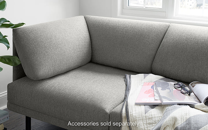 Burrow - Contemporary Range 2-Seat Sofa with Attachable Ottoman - Stone Gray_5