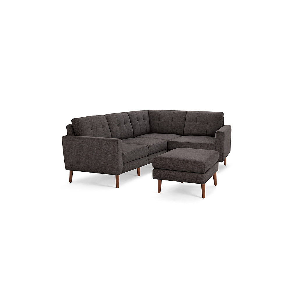 Burrow - Mid-Century Nomad 4-Seat Corner Sectional with Ottoman - Charcoal_0