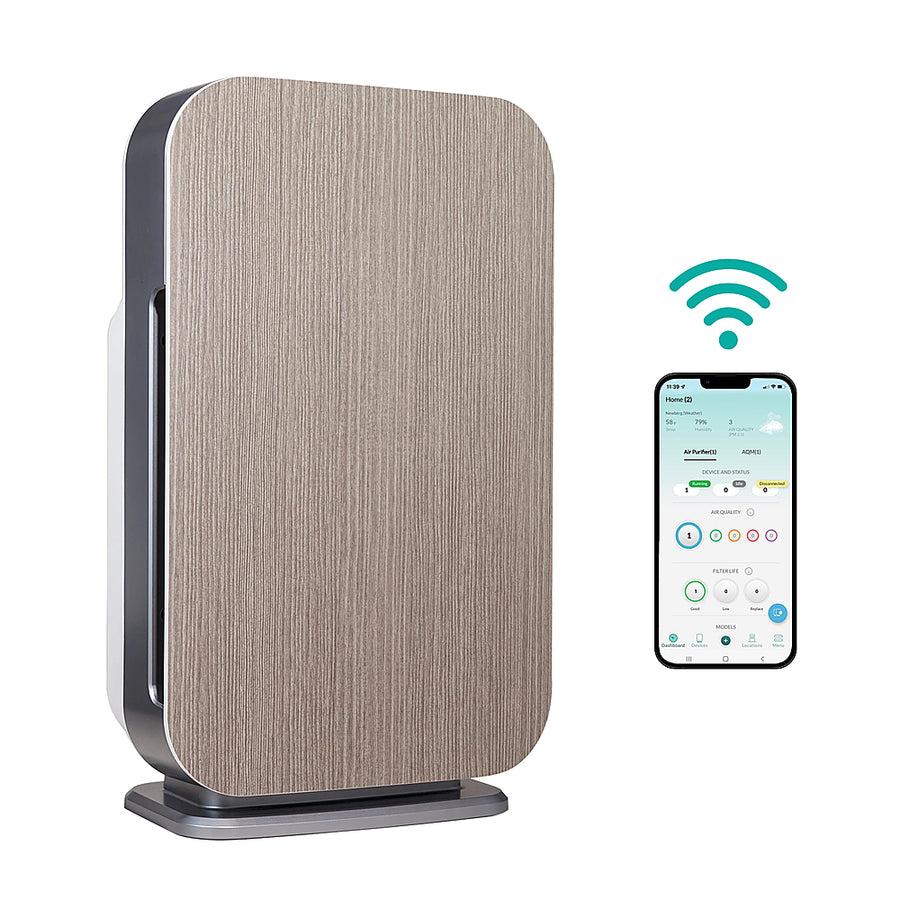 Alen - BreatheSmart 45i Air Purifier with Fresh, True HEPA Filter for Allergens, Mold, Germs and Odors - 800 SqFt - Weathered Gray_0