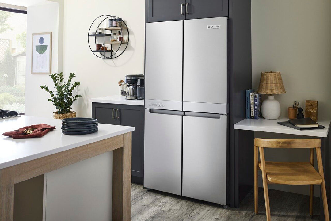 KitchenAid - 19.4 Cu. Ft. Bottom-Freezer 4-Door French Door Refrigerator - PrintShield Finish Stainless Steel_15