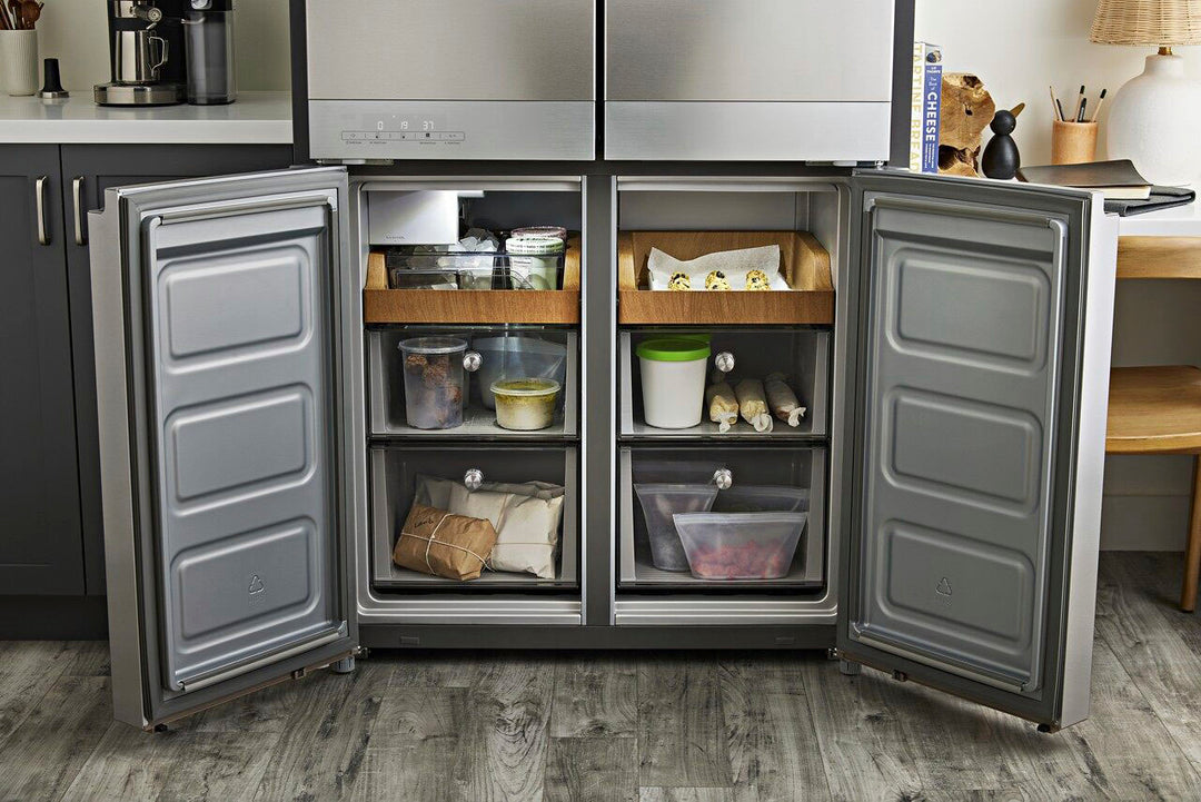 KitchenAid - 19.4 Cu. Ft. Bottom-Freezer 4-Door French Door Refrigerator - PrintShield Finish Stainless Steel_5