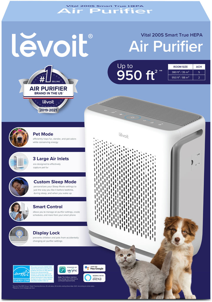 Levoit - Vital 200S Smart True HEPA Air Purifier - White/Grey_9