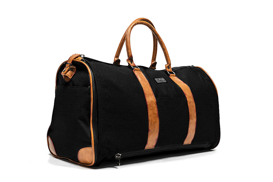 PKG - Rosedale 41L Recycled Garment Duffle Bag - Black/Tan_0