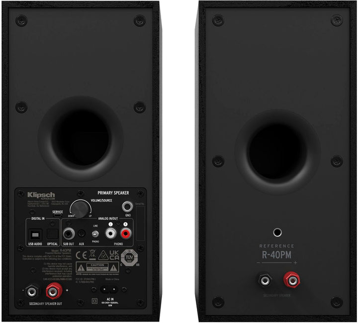 Klipsch - Reference 4" 35W 2-Way Powered Speakers (Pair) - black_3