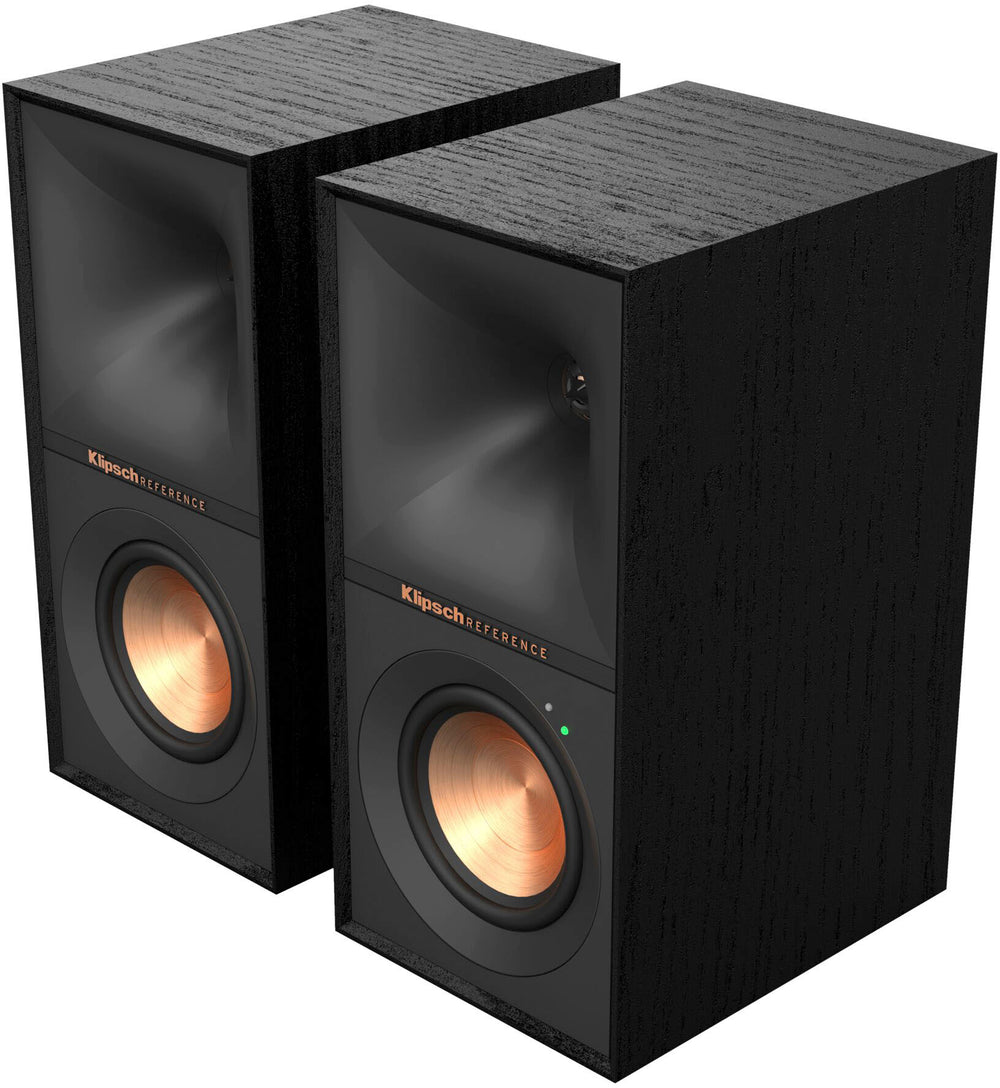 Klipsch - Reference 4" 35W 2-Way Powered Speakers (Pair) - black_1