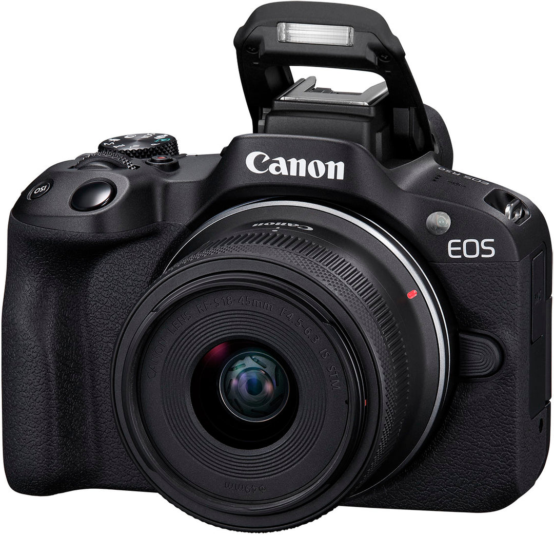 Canon - EOS R50 4K Video Mirrorless Camera with RF-S 18-45mm f/4.5-6.3 IS STM Lens - Black_4