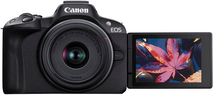 Canon - EOS R50 4K Video Mirrorless Camera with RF-S 18-45mm f/4.5-6.3 IS STM Lens - Black_3