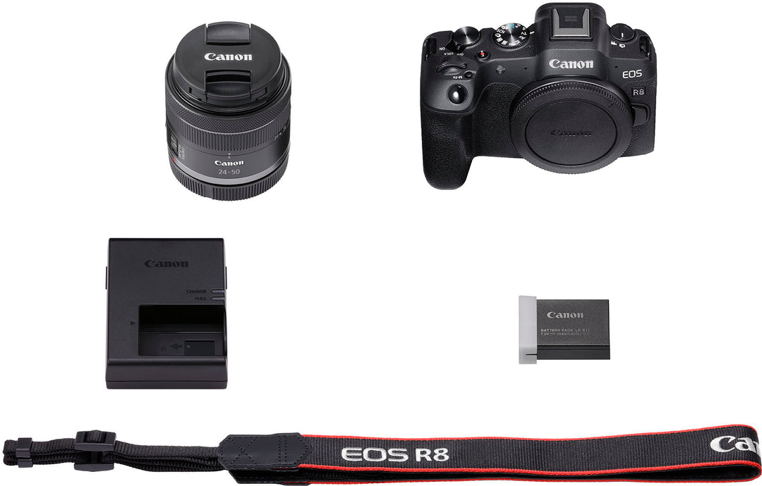 Canon - EOS R8 4K Video Mirrorless Camera with RF 24-50mm f/4.5-6.3 IS STM Lens - Black_10