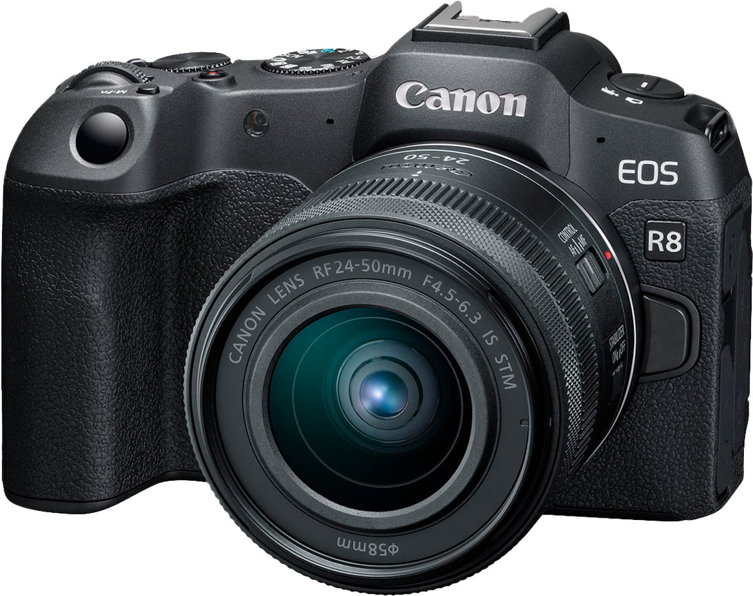 Canon - EOS R8 4K Video Mirrorless Camera with RF 24-50mm f/4.5-6.3 IS STM Lens - Black_2