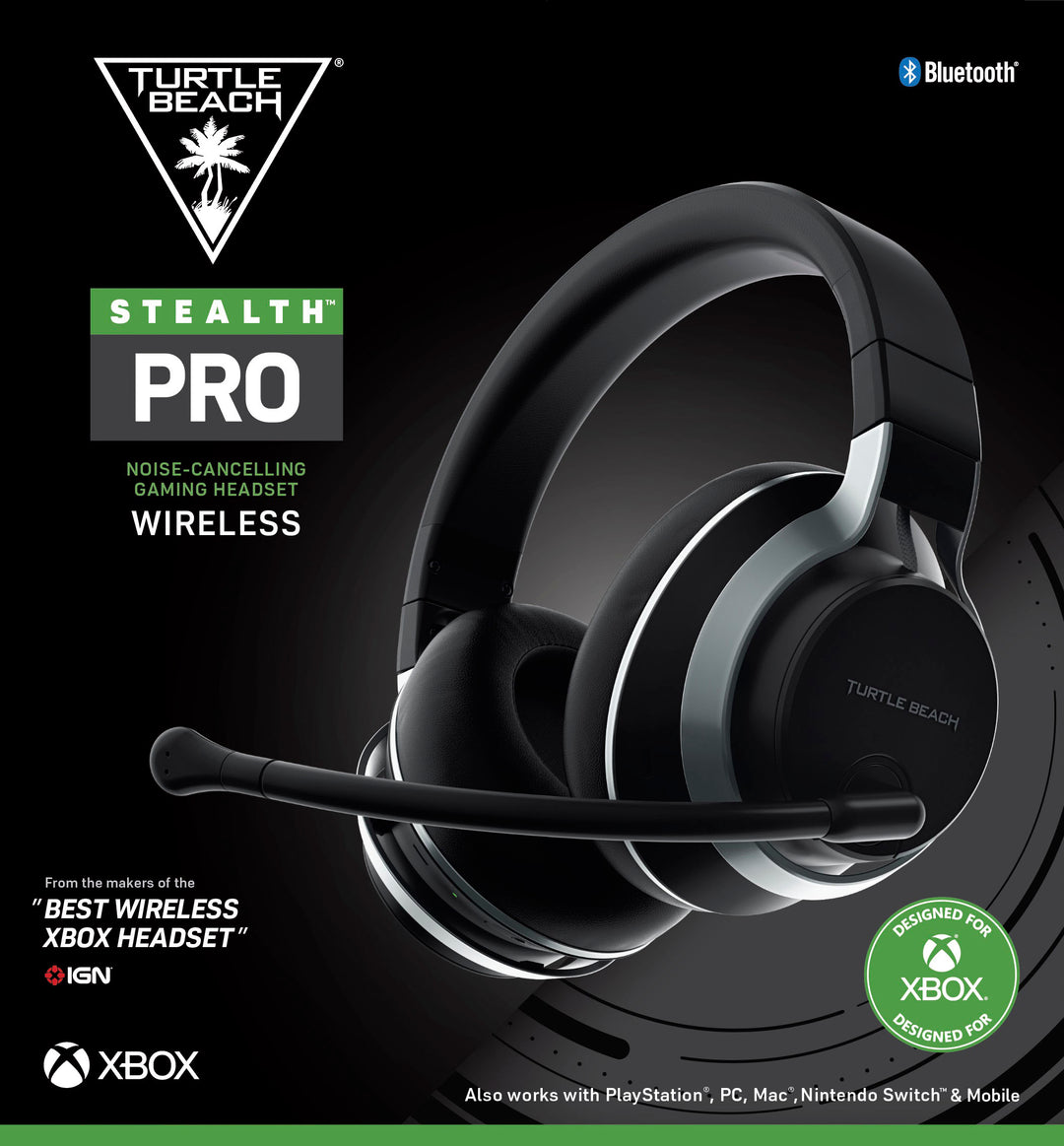 Turtle Beach - Stealth Pro Multiplatform Wireless Noise-Cancelling Gaming Headset for Xbox, PS5, PS4, Switch, and PC - Dual Batteries - Black_4
