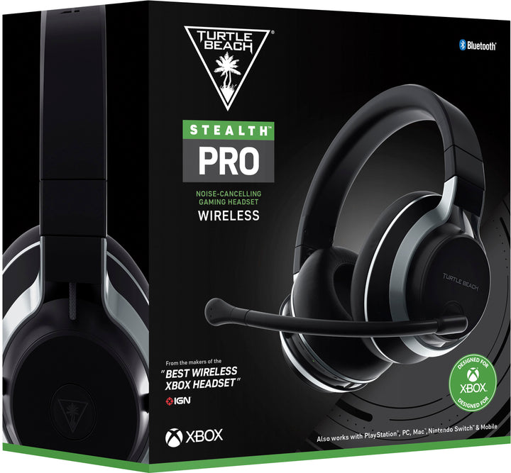 Turtle Beach - Stealth Pro Multiplatform Wireless Noise-Cancelling Gaming Headset for Xbox, PS5, PS4, Switch, and PC - Dual Batteries - Black_3