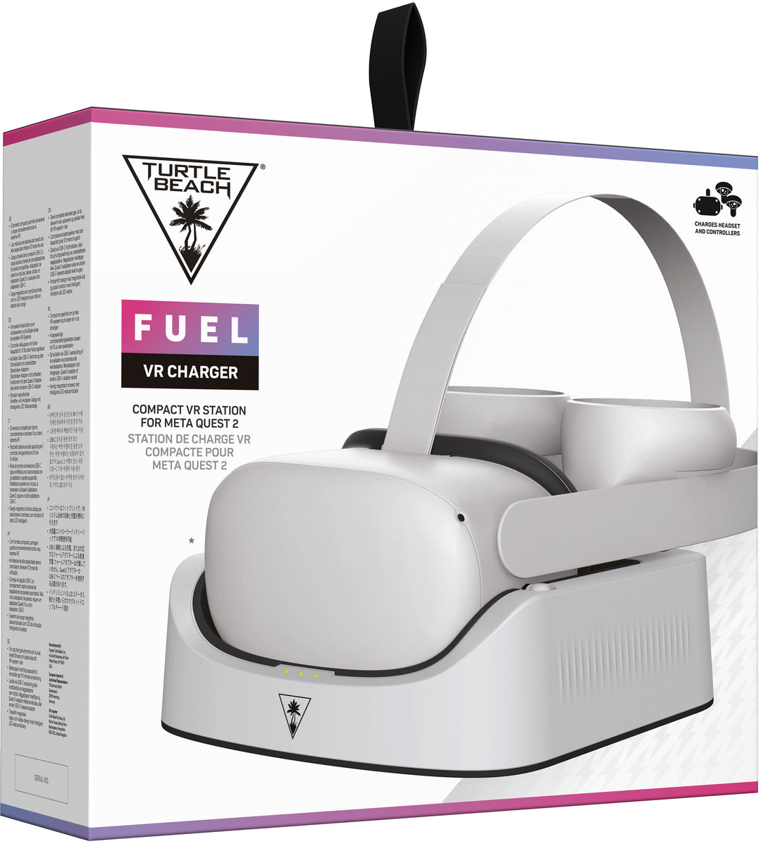 Turtle Beach - Fuel Compact VR Charging Station for Meta Quest 2 - White/Gray_5