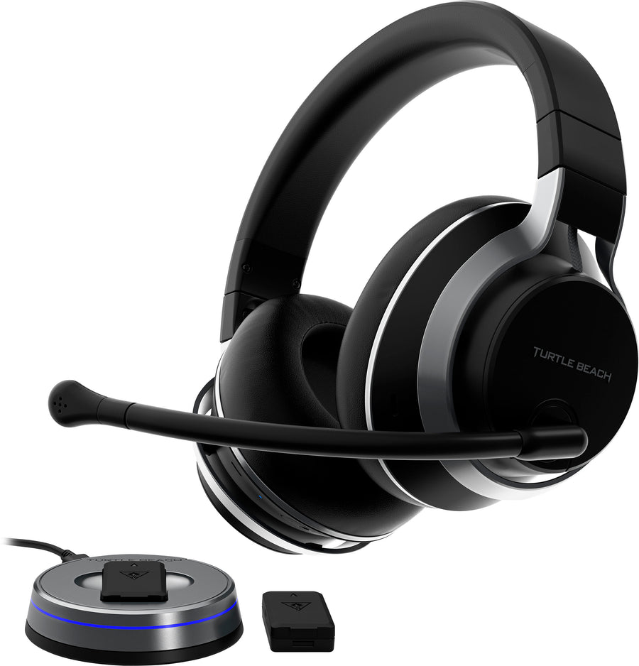Turtle Beach - Stealth Pro Multiplatform Wireless Noise-Cancelling Gaming Headset for PS5, PS4, Switch and PC - Dual Batteries - Black_0