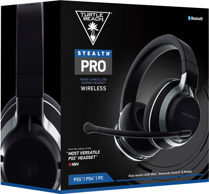Turtle Beach - Stealth Pro Multiplatform Wireless Noise-Cancelling Gaming Headset for PS5, PS4, Switch and PC - Dual Batteries - Black_3