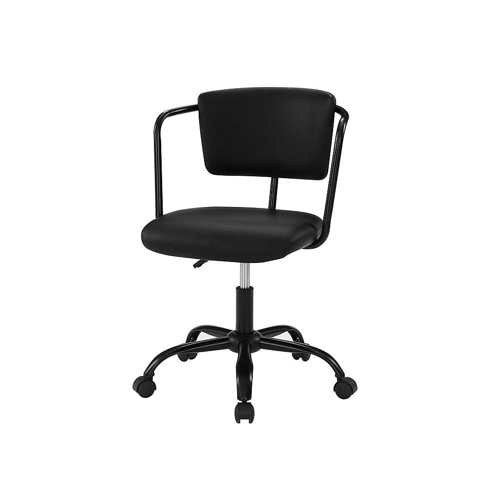 Walker Edison - Modern Office Chair with Arms - Black_1