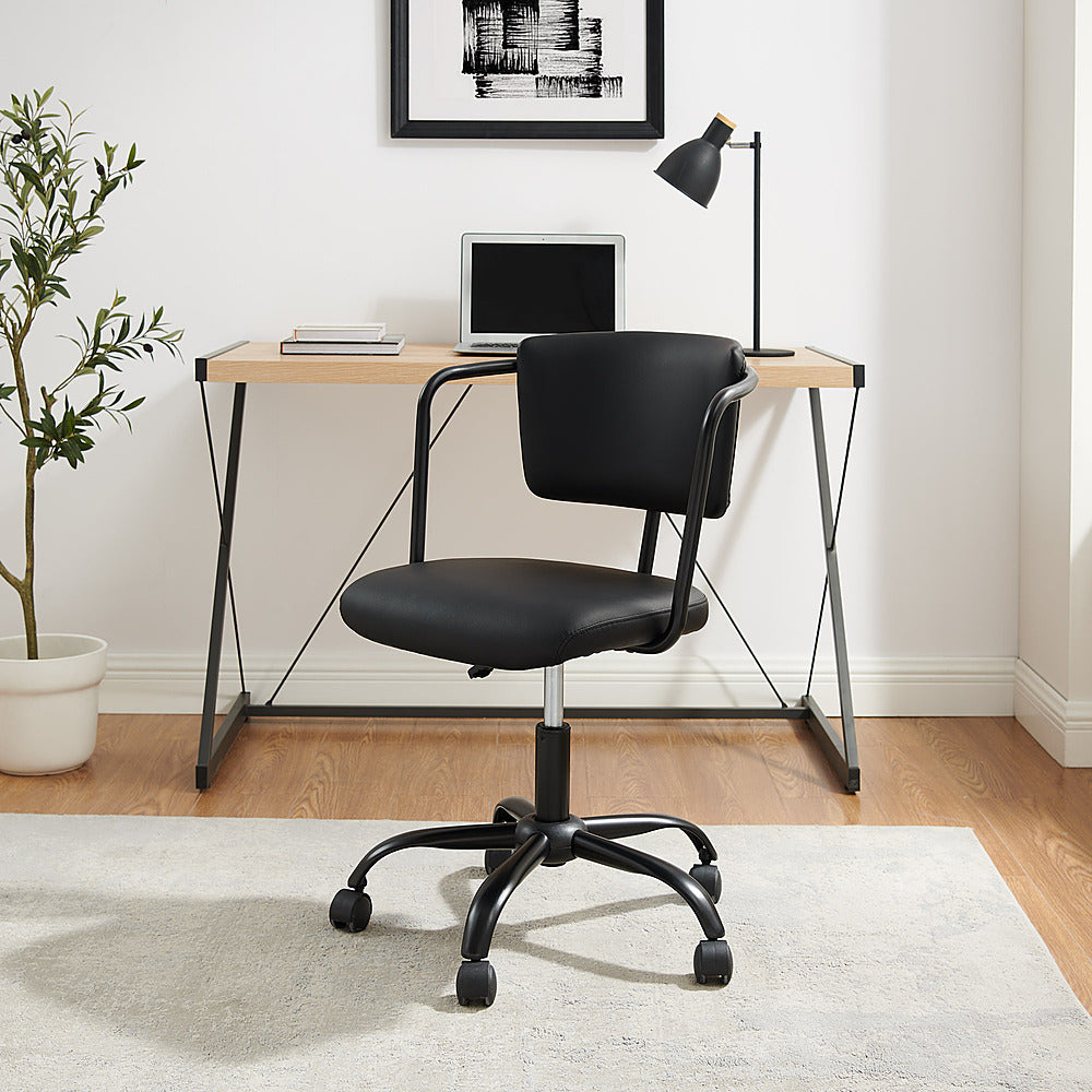 Walker Edison - Modern Office Chair with Arms - Black_9