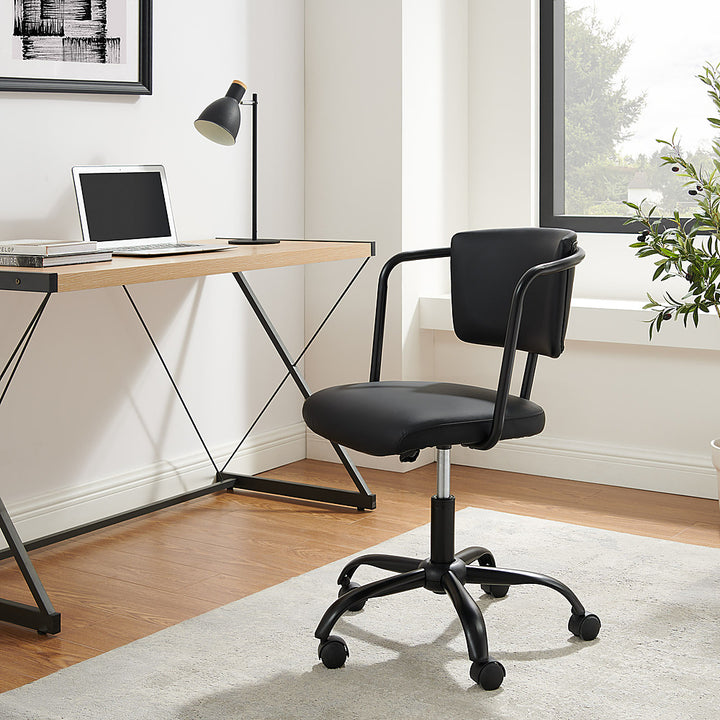Walker Edison - Modern Office Chair with Arms - Black_10