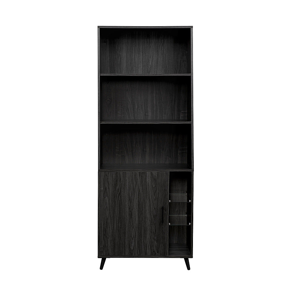 Walker Edison - Mid-Century Modern Bookcase - Graphite_0