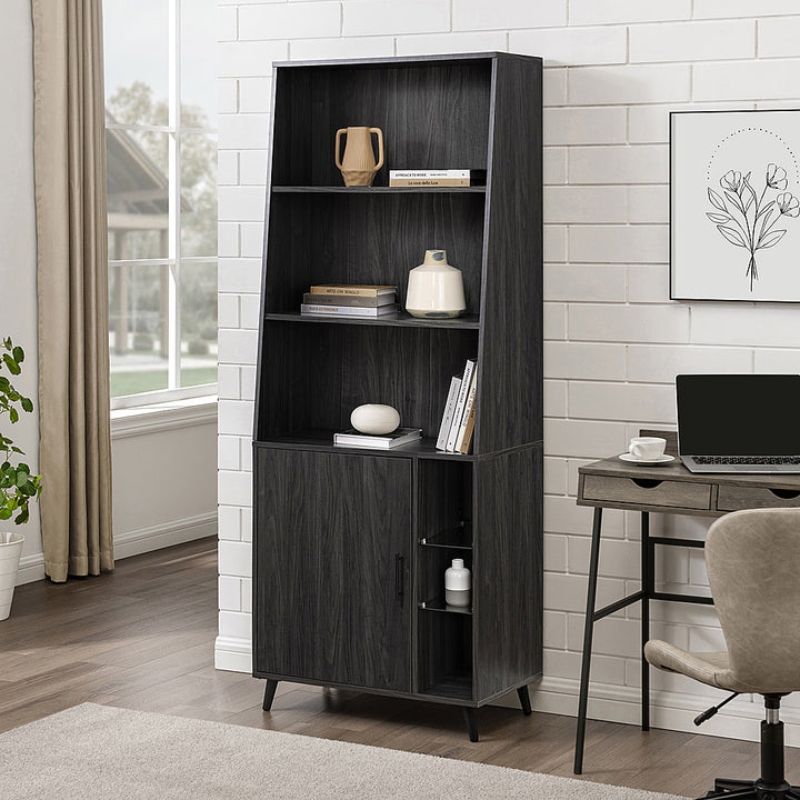 Walker Edison - Mid-Century Modern Bookcase - Graphite_11