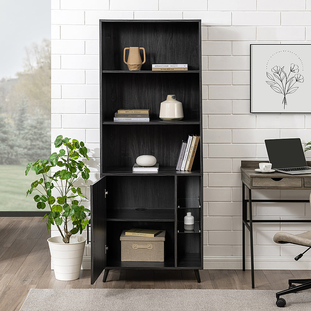 Walker Edison - Mid-Century Modern Bookcase - Graphite_9