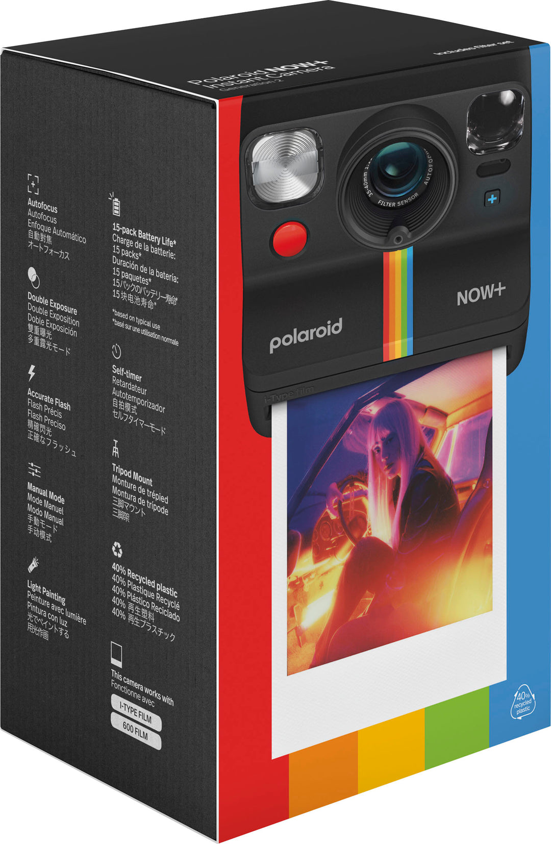Polaroid - Now+ Instant Film Camera Generation 2 - Black_5