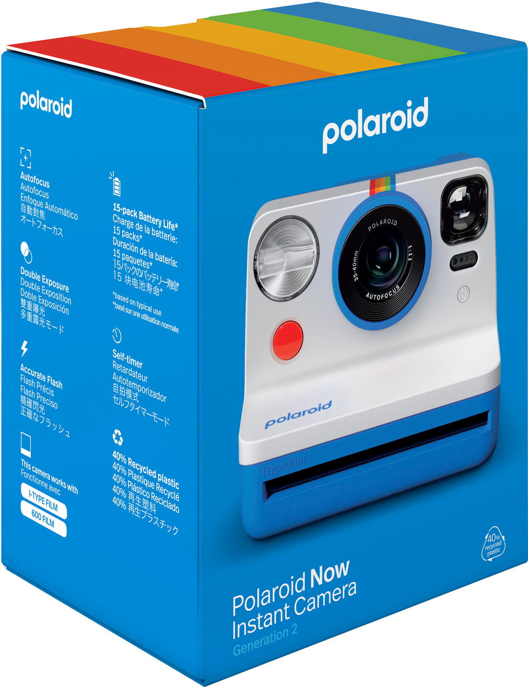 Polaroid - Now Instant Film Camera Generation 2 - Blue_5