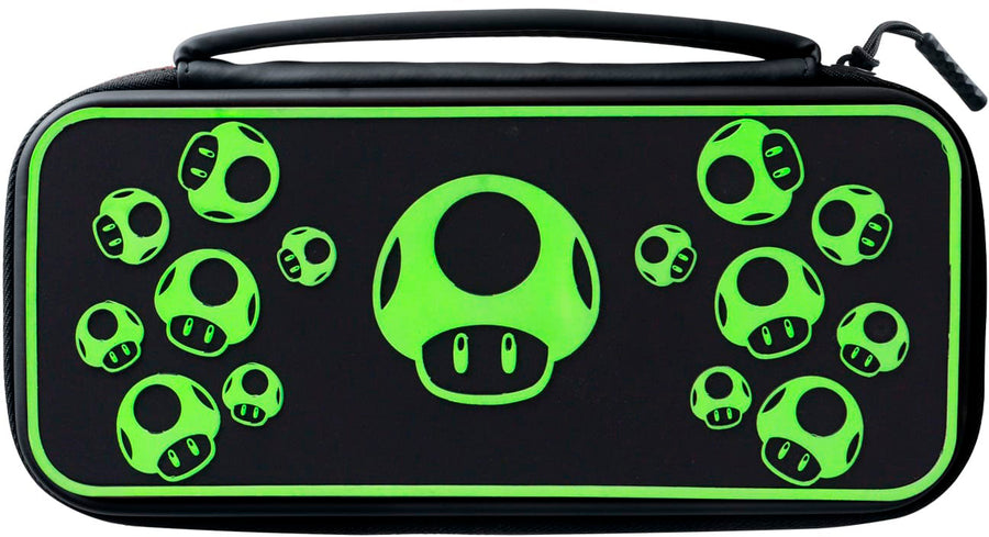 PDP - Travel Case Plus GLOW: 1-Up Mushroom For Nintendo Switch, Nintendo Switch Lite, Nintendo Switch - OLED Model_0