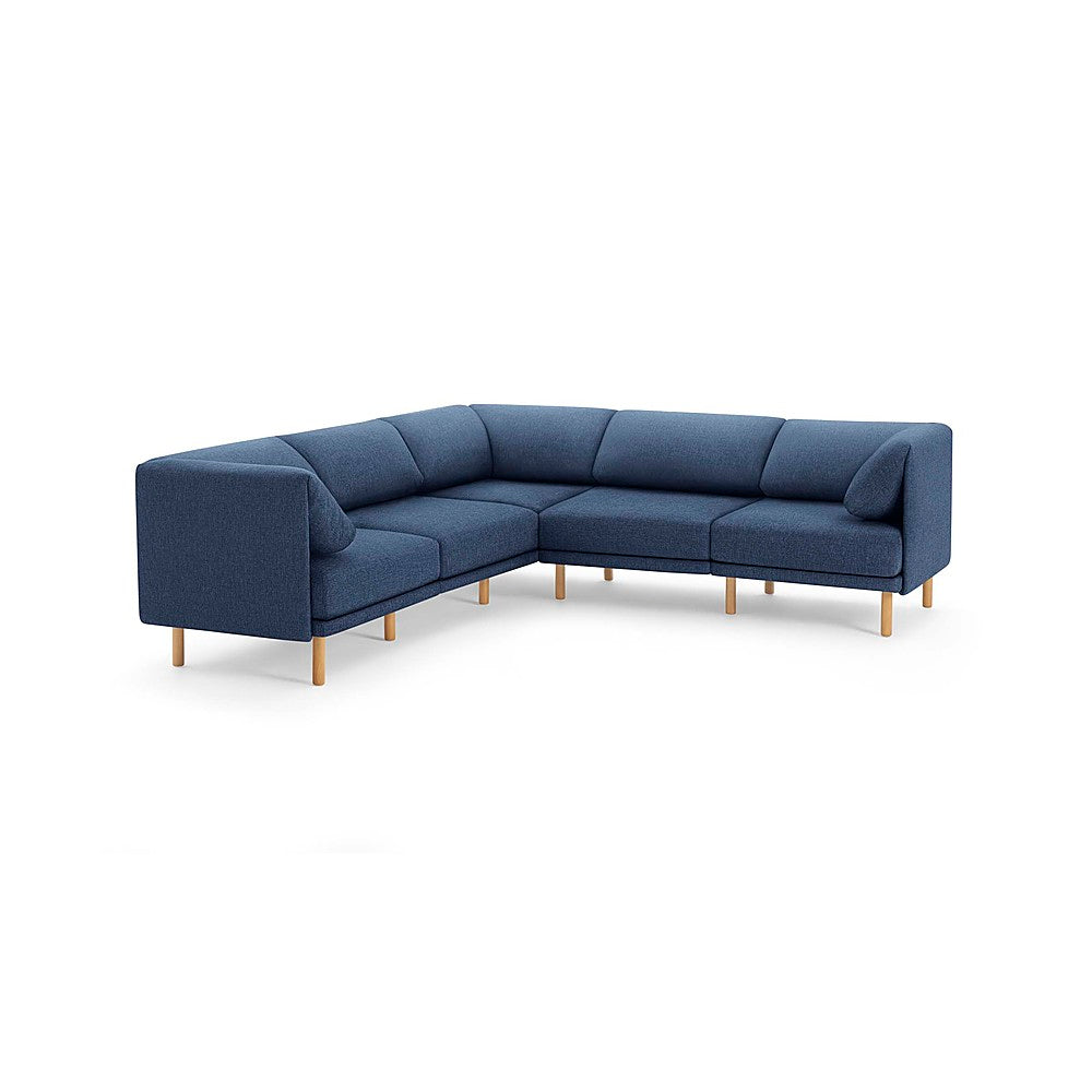 Burrow - Contemporary Range 5-Seat Sectional - Navy Blue_0