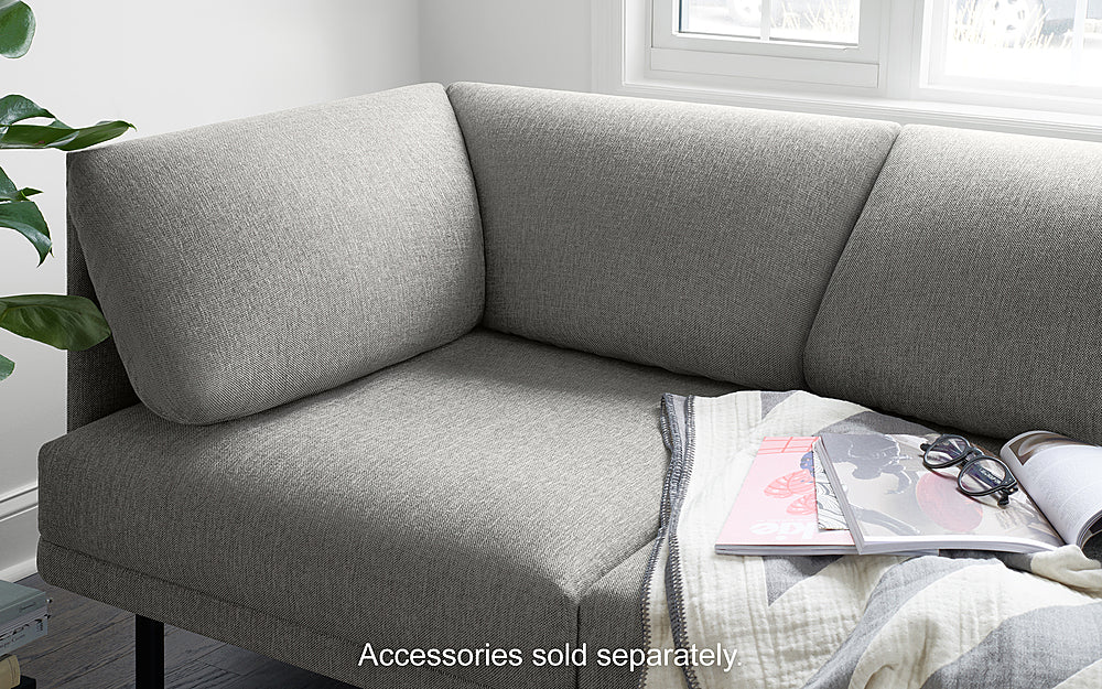Burrow - Contemporary Range 4-Seat Sofa with Attachable Ottoman - Stone Gray_5