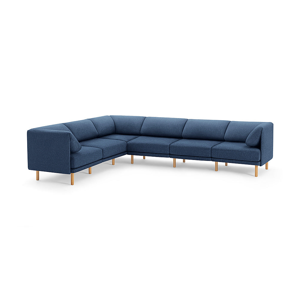 Burrow - Contemporary Range 6-Seat Sectional - Navy Blue_0