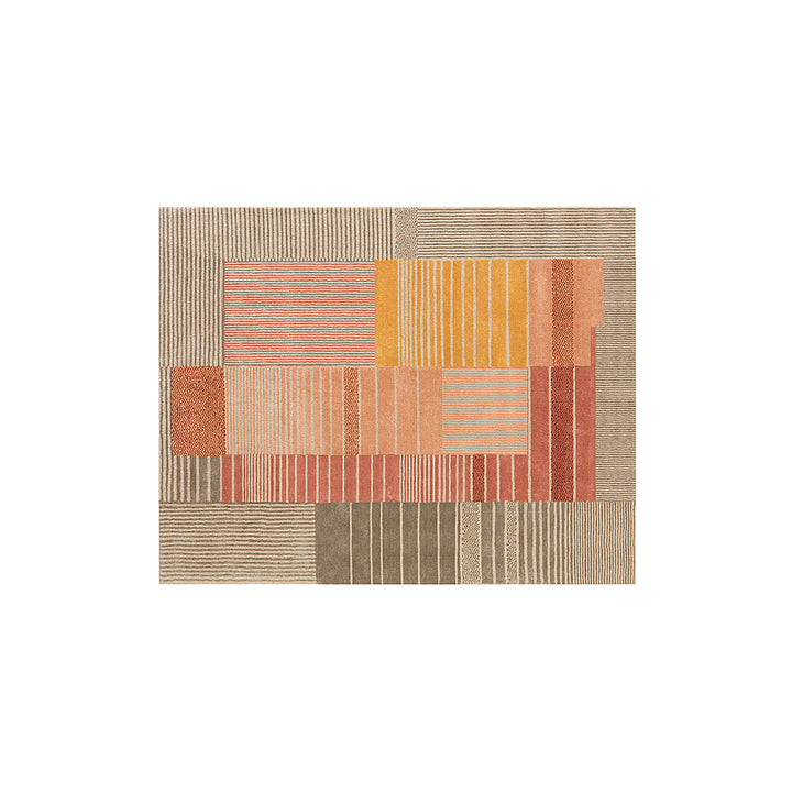 Burrow - Prairie Modern Rug  8' x 10' - Rust Palette_0