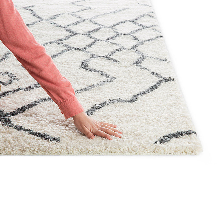 Burrow - Ridge Rug  8' x 10' - Cream & Gray_1