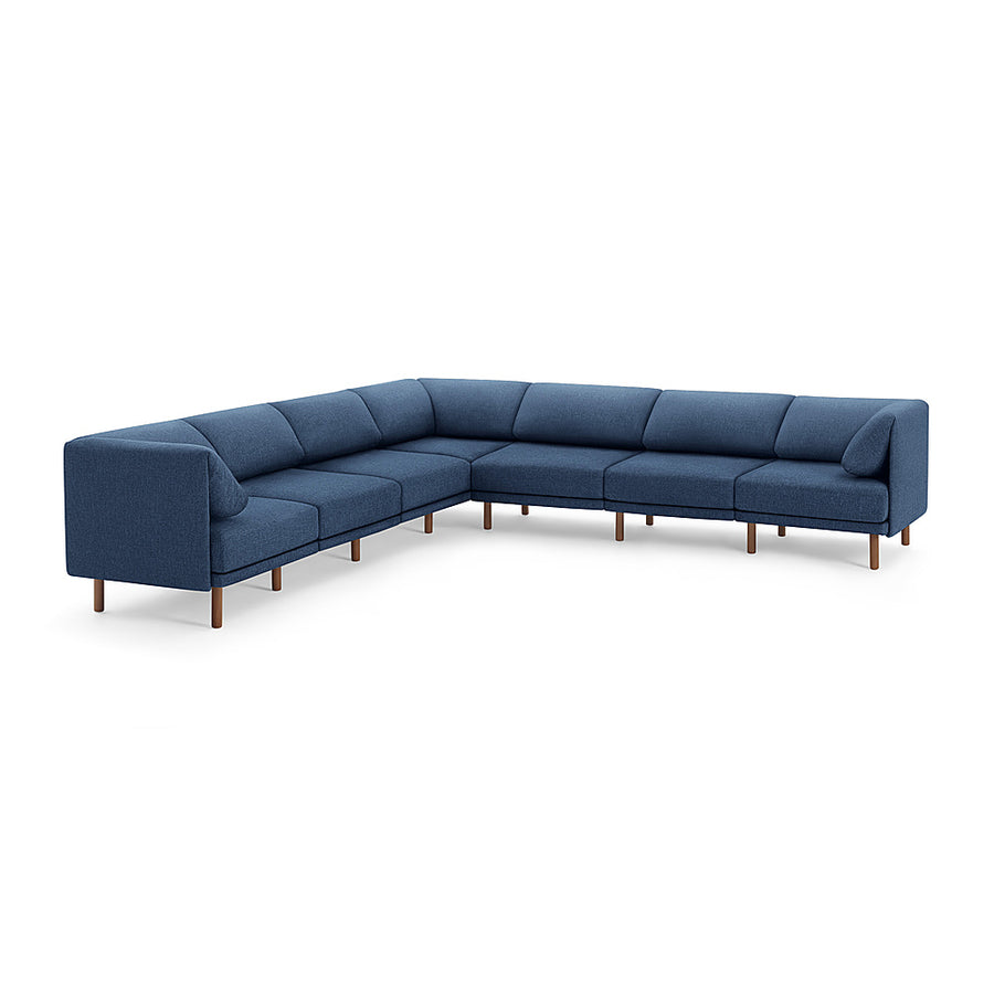 Burrow - Contemporary Range 7-Seat Sectional - Navy Blue_0