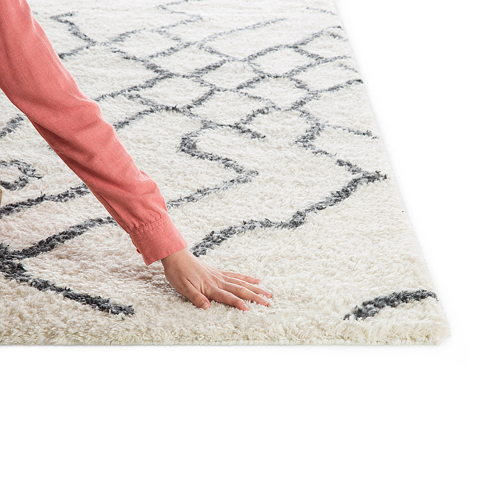 Burrow - Ridge Rug  5' x 8' - Cream & Gray_1