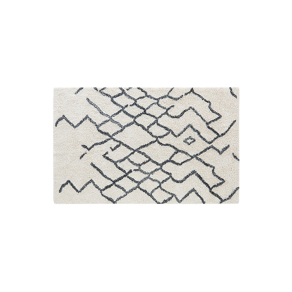 Burrow - Ridge Rug  5' x 8' - Cream & Gray_0