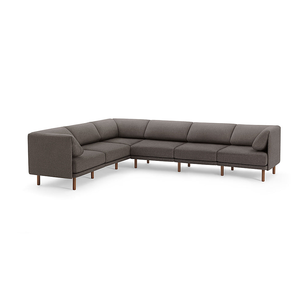 Burrow - Contemporary Range 6-Seat Sectional - Heather Charcoal_0