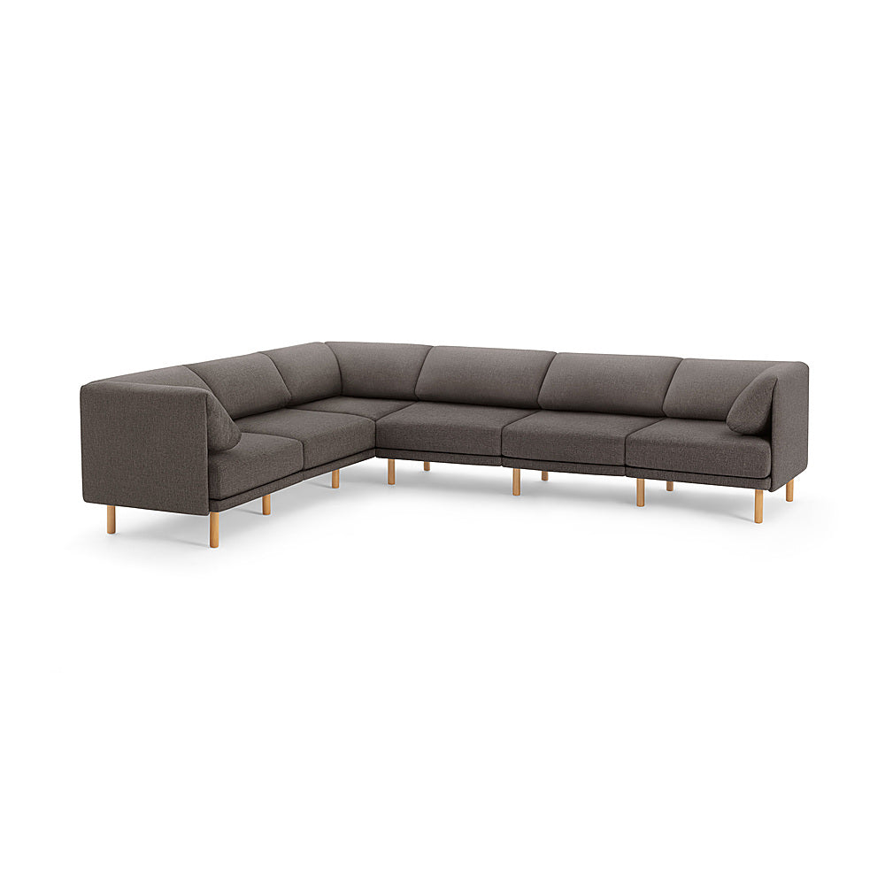 Burrow - Contemporary Range 6-Seat Sectional - Heather Charcoal_0